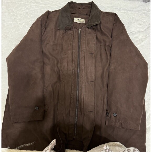 Y2K Natural Issue Men’s Coat W Removable Inner quilted Liner Cozy Chic -Sz 4XLT - Picture 2 of 9